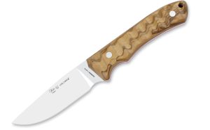 Cuchillo de Caza Nieto Yacaré – Elegancia y Resistencia en un Solo Diseño El Cuchillo de Caza Nieto Yacaré, fabricado en Albacete (España), es una pieza de alto rendimiento diseñada para cazadores y amantes de la naturaleza. Su hoja enteriza de acero inoxidable Vanadio 1.4116
