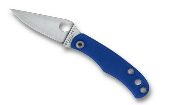 Spyderco Bug Red G-10 – Navaja de Bolsillo Ultraligera con Hoja 12C27 y Mango Texturizado