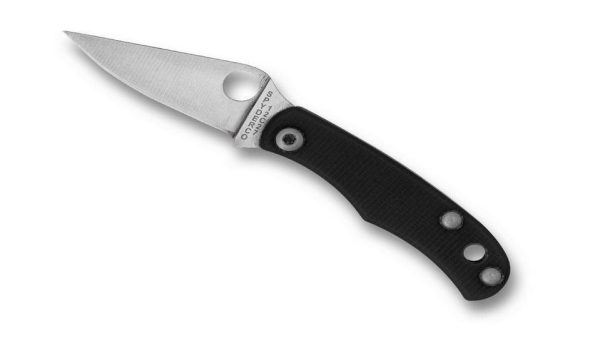 Spyderco Bug Red G-10 – Navaja de Bolsillo Ultraligera con Hoja 12C27 y Mango Texturizado