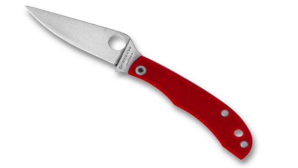Navaja Spyderco HoneyBee G-10 Rojo C137GRDP –  Mango G10 y Hoja de Acero Sandvik 12C27