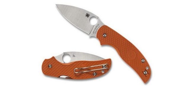 Spyderco Sage 5 C123BORP – Edición Especial con Acero CPM REX 121 y Mango FRN Naranja