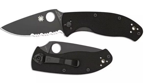 Spyderco Tenacious G10 C122GBBKPS es una navaja plegable robusta, funcional y accesible, ideal para el uso diario (EDC) o tareas exigentes.