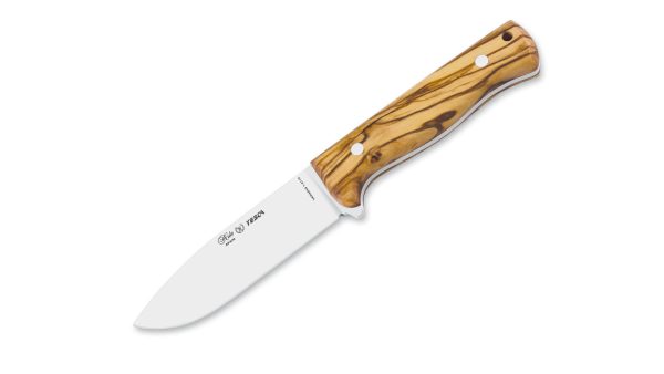 Cuchillo Nieto Yesca Madera de Olivo,  está diseñado para trabajos finos de campo, fuego por fricción, tallado o preparación de yesca.