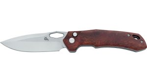 BlackFox Atros Sándalo BF-770 WD – Navaja EDC con hoja VG-10 y mango de madera premium