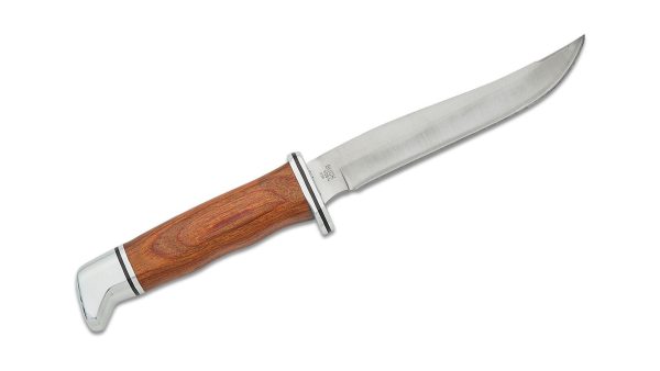 Buck 105CCS1 Heritage Pathfinder es un cuchillo de hoja fija premium, diseñado para ofrecer rendimiento, durabilidad y estilo en actividades de caza, supervivencia y aventuras al aire libre. Fabricado en EE. UU