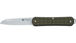 Navaja Fox Vulpis FX-VPGP130-MG M390 pulido, titanio verde