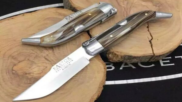 Navaja Albaceteña 9‑APL 1- Imitación Toro -Virolas de Aluminio