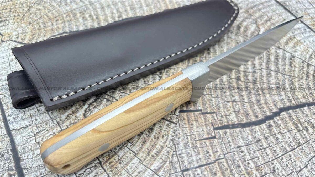Cuchillo J&V CDA Ibex - Madera de Olivo -  Hoja 11 cm - Imagen 2