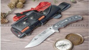 Cudeman 124‑MC  JJ.SK1 – Cuchillo Supervivencia Bushcraft España - Micarta Negra & Böhler N695