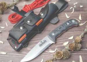 Cudeman 148-MC Bushcraft es una herramienta completa para entornos outdoor, combinando un cuchillo robusto con un set de supervivencia integrado.