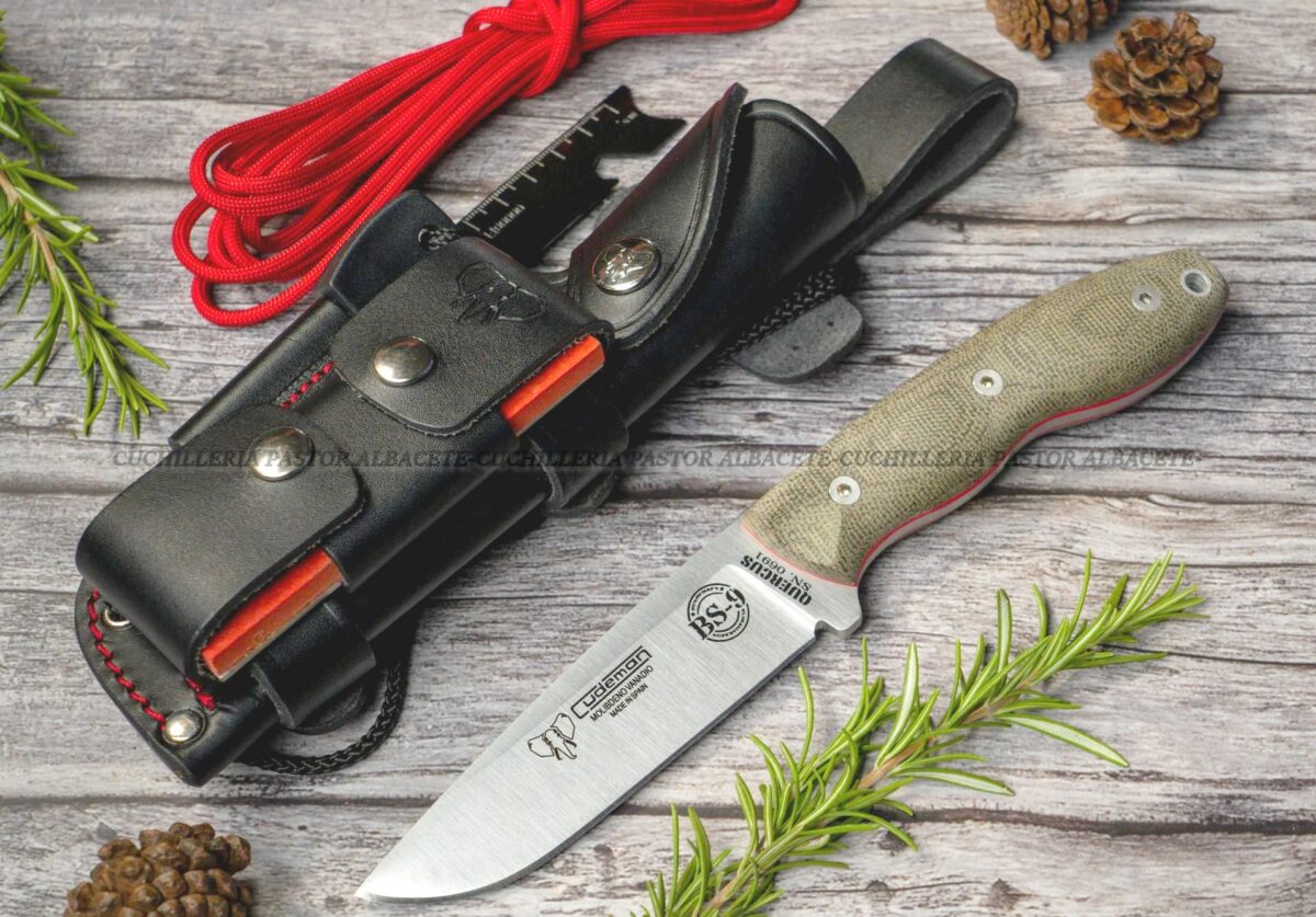 Cuchillo Cudeman BS9 Quercus 160-FC es una herramienta de bushcraft robusta, versátil