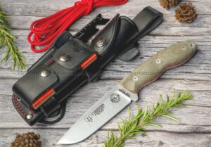 Cuchillo Cudeman BS9 Quercus 160-FC es una herramienta de bushcraft robusta, versátil