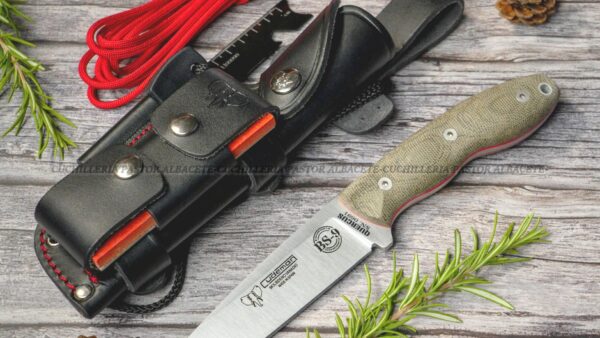 Cuchillo Cudeman BS9 Quercus 160-FC es una herramienta de bushcraft robusta, versátil