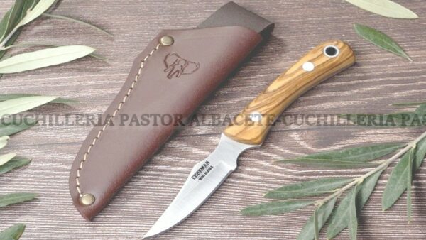 Cuchillo Cudeman Alaska Mini 165-L - Desollador - Olivo- Funda