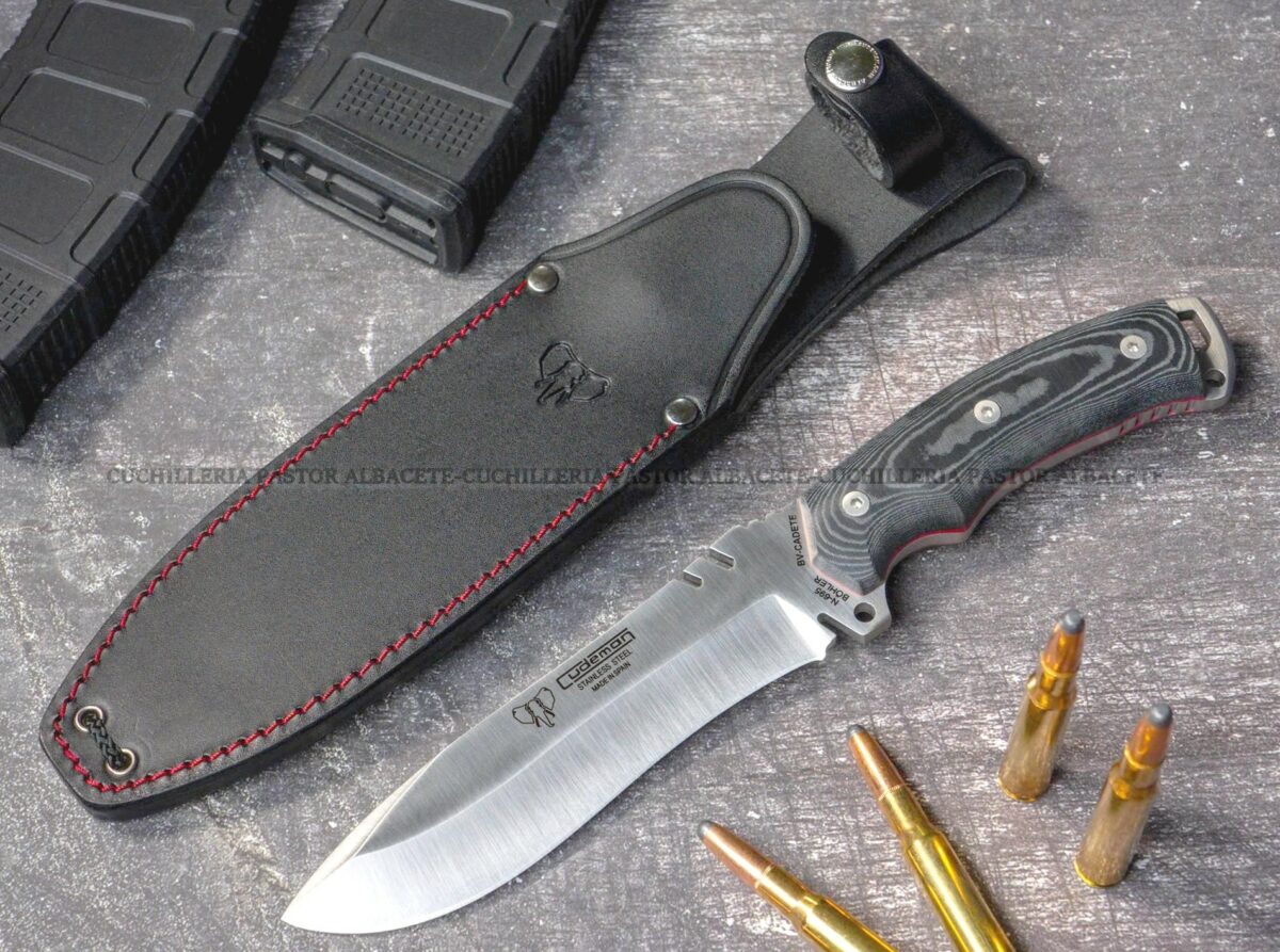 Cudeman 291-M-  Cadete Boina Verde –  Cuchillo Bushcraft, Micarta  & Böhler N695