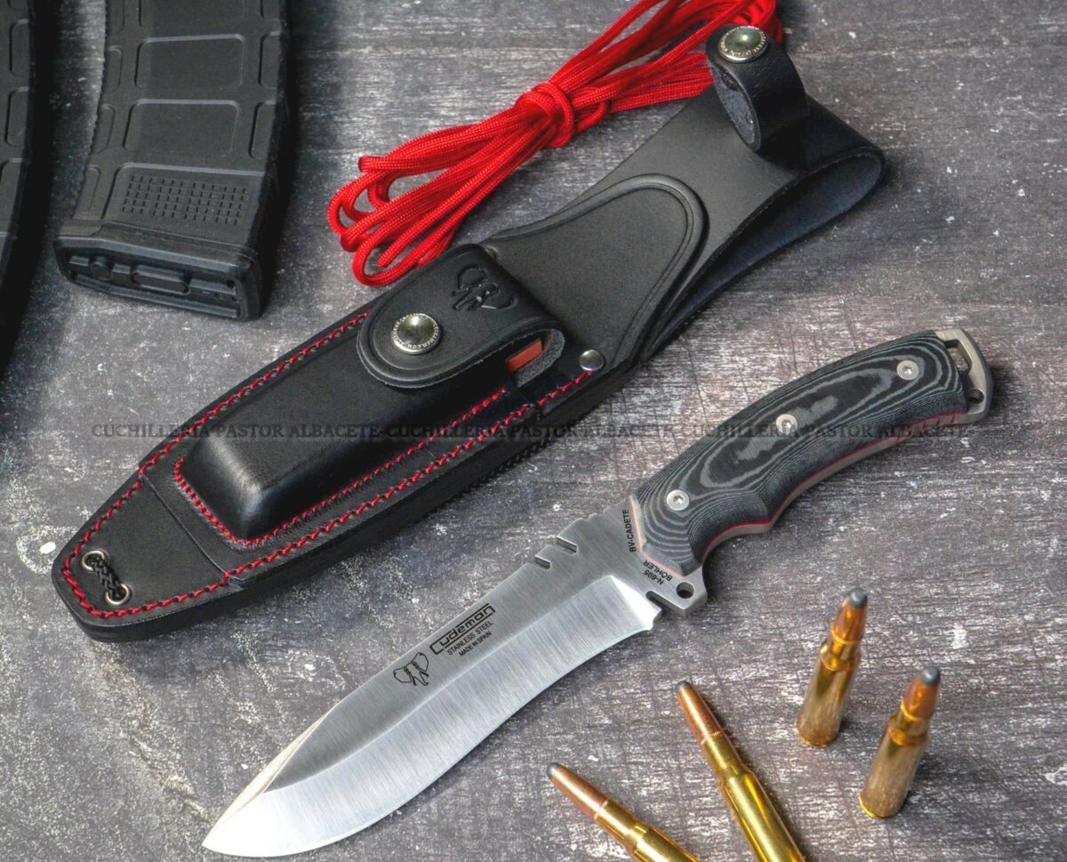 Cudeman 291-MC-  Cadete Boina Verde –  Cuchillo Bushcraft, Micarta  & Böhler N695