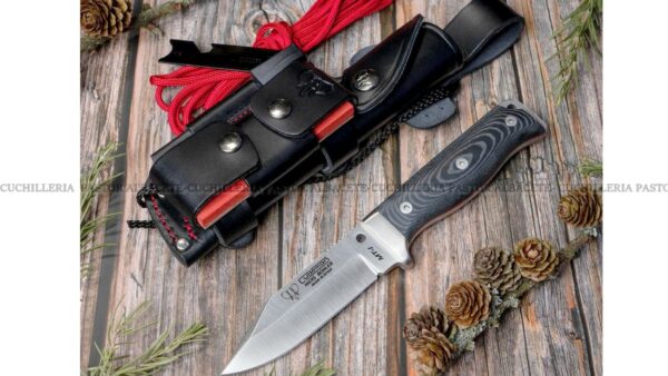 Cuchillo Cudeman MT1- 295-MC- Micarta Negra - Funda + Kit