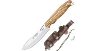 El Cudeman Opus Ness Wolf 208-L Olivo es un cuchillo de caza y bushcraft fabricado artesanalmente en Albacete, España.