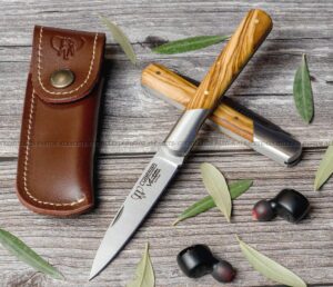 Navaja  Cudeman Vendetta 409-L  Madera de Olivo– Hecha en Albacete, España