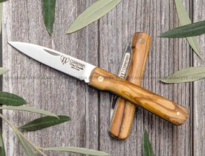 Navaja  Cudeman Mini Vendetta 451-L  Madera de Olivo– Hecha en Albacete, España