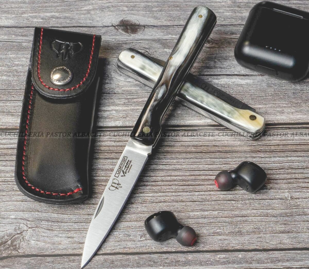 Navaja Cudeman Estilete 408-AF Asta de Toro – Hecha en Albacete, España