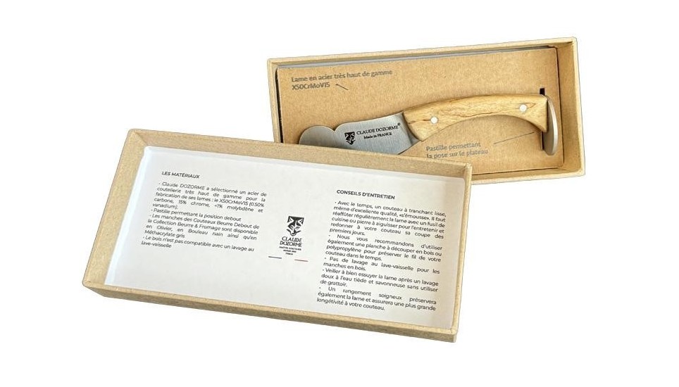 Cuchillo Claude Dozorme 2889 – Especial para Mantequilla – Madera de Olivo