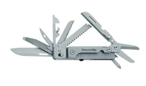 Black Fox Solver BF-207 es una multiherramienta compacta plegable de bolsillo, fabricada para ofrecer un conjunto completo de funciones