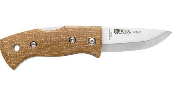 Helle Berget 2001763 –Mostaza  es una navaja  escandinava diseñada para aventureros que buscan fiabilidad, tradición y rendimiento en condiciones exigentes.