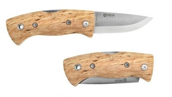 Helle Kletten 662 – Navaja EDC, Abedul y Acero Laminado