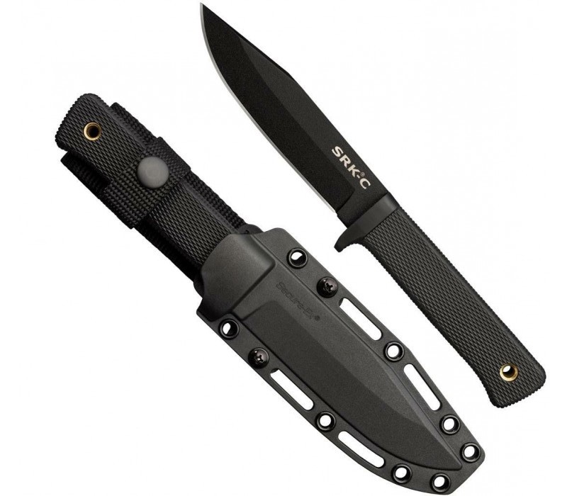 Cold Steel SRK Compact SK5 – CuchilloTáctico, Mango Kray-Ex