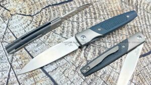 La Navaja Salamandra One Valeria Titanio y G10 Antracita, fabricada por Alfa Cuchillería, es una herramienta EDC (Every Day Carry)