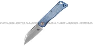 La BlackFox Teeny BF-785 MIBL Micarta Azul es una navaja EDC compacta, ligera y discreta,
