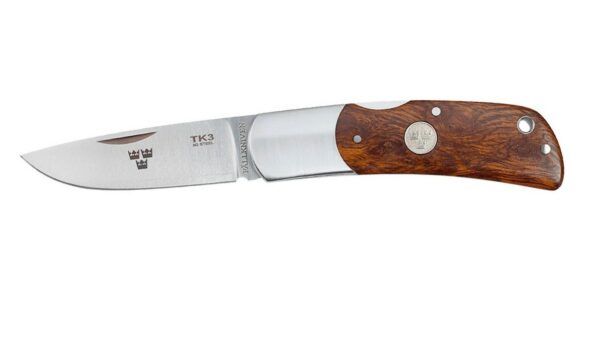Fallkniven TK3ic Navaja Desert Ironwood, Acero Elmax, Funda