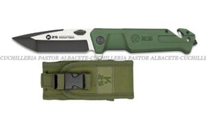 La Navaja de Rescate K25 Titanio Acero 7Cr17MoV es una herramienta táctica diseñada para ofrecer máxima fiabilidad, resistencia y funcionalidad en situaciones de emergencia.