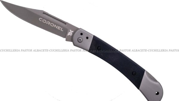 Navaja Tramuntana Knives Coronel N123N, Titanio, G10 Negro,