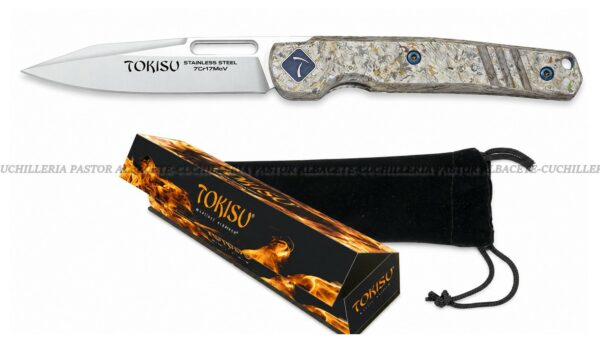 La Tokisu 25284 Micarta Glacial es una navaja de bolsillo compacta, diseñada para ofrecer máximo rendimiento en formato reducido