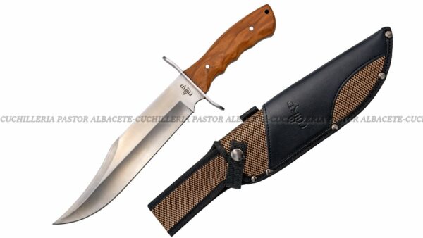 Cuchillo Third H1202G Bowie acero 440 mango olivo