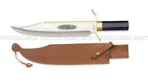 El cuchillo de caza Albainox Confederado Bowie 32658 destaca por su diseño imponente, gran resistencia y estética clásica inspirada en los legendarios cuchillos bowie.