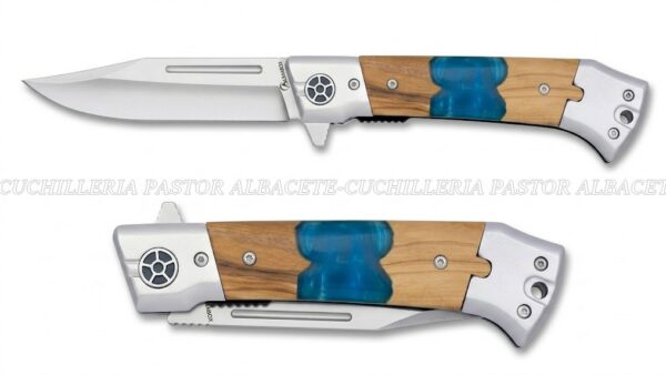 Albainox 25315 Madera de Olivo y Acrílico Liner Lock