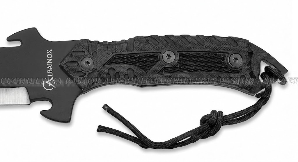 Cortacañas Albainox Negro Hoja de 44 cm con Funda de Nylon