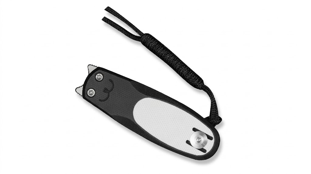 Navaja Civivi Purr G10 Negro/Blanco (Nitro-V) – EDCun exclusivo diseño conceptual inspirado en la silueta de un gato