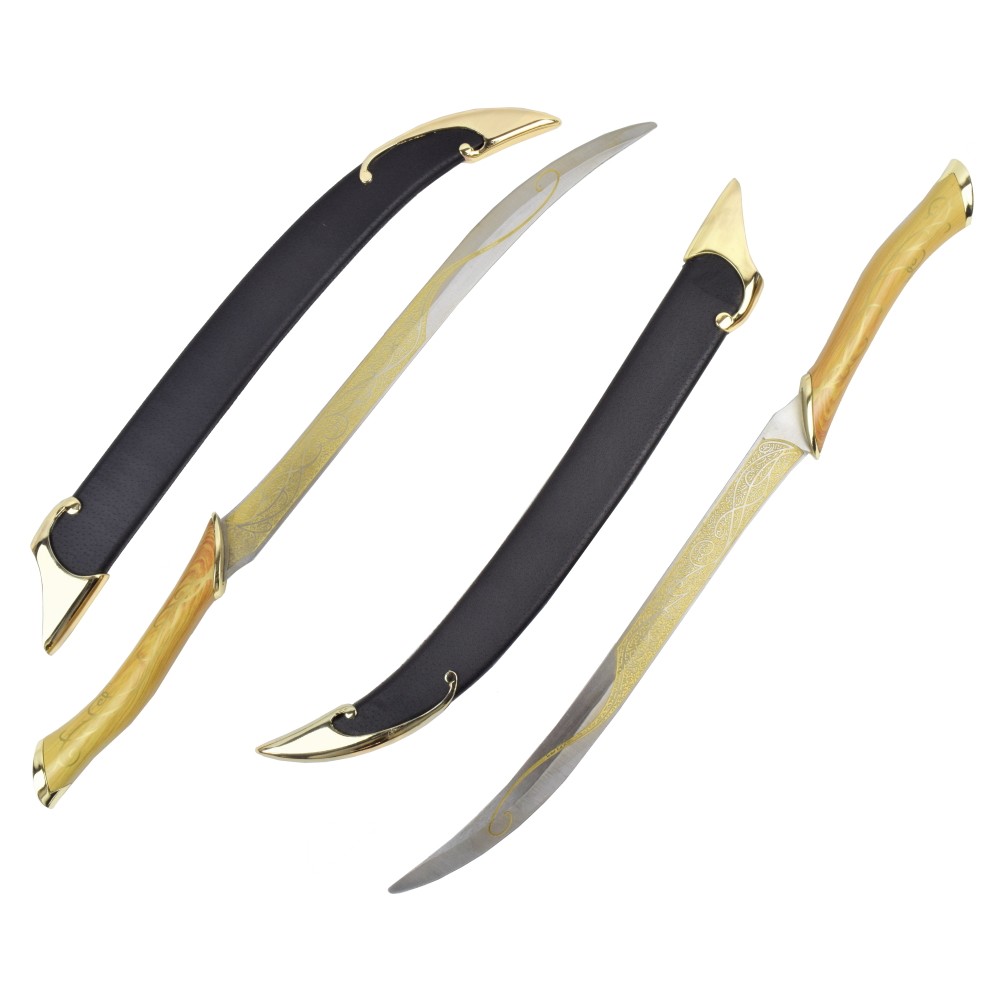 Dagas Élficas de Legolas – Réplicas de El Señor de los Anillos con Fundas