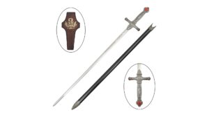 Espada de Gryffindor de Harry Potter con soporte, réplica inspirada en una de las armas más emblemáticas del universo mágico de Harry Potter.