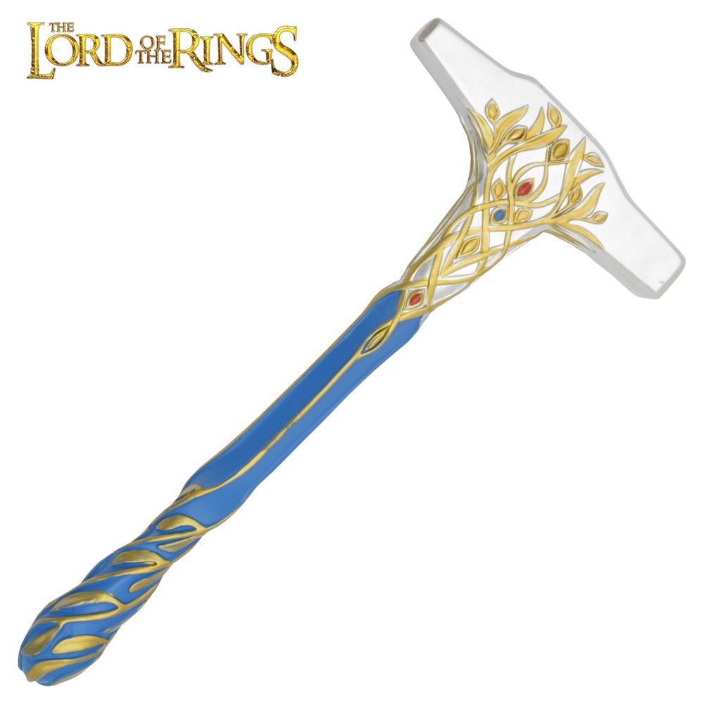 El Martillo de Celebrimbor es una réplica decorativa inspirada en el icónico martillo utilizado por el personaje de Celebrimbor en la serie Los Anillos del Poder.